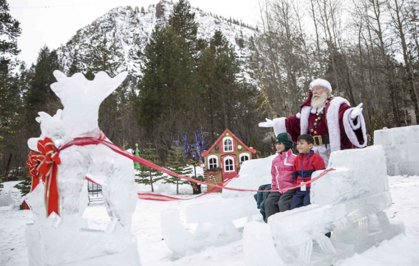 santa in tahoe