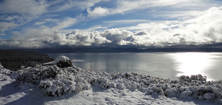 Lake Tahoe snow clouds