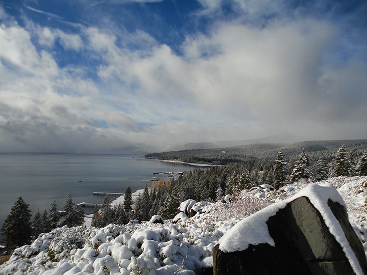 Snow storm over Desolation Wilderness