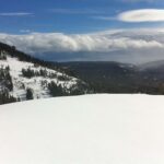 View of Snow and Lake Tahoe from Alpine Meadows